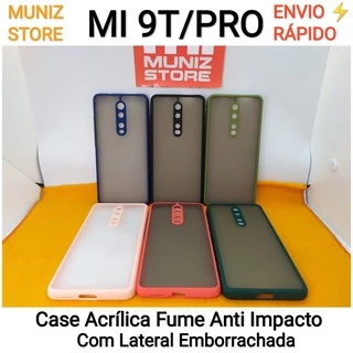 Capa Mi 9T/Mi 9T Pro Xiaomi Acrílica Fume Case Com Lateral Emborrachada Capinha Anti Impacto