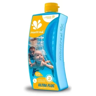 Cloro Floculante Clarificante para Piscinas 1 Litro MONTREAL em Oferta na Shopee