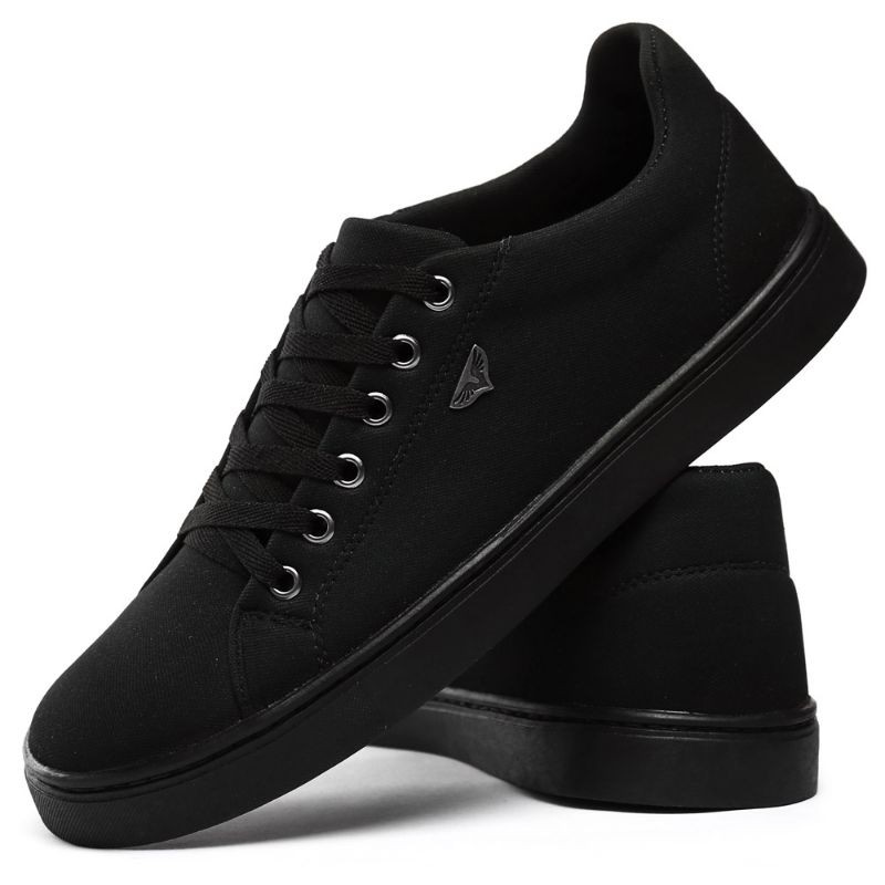 Tenis masculino cheap solado preto