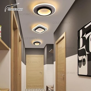 (3 cores em 1 luz) Luminária De Teto Led Decoração Minimalista Moderno Dourado Pendente Lustre Plafon para Sala Quarto Cozinha Ceiling Light AA-40