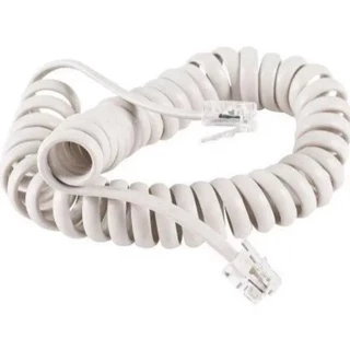 Cabo Espiral Para Interfone Tdmi 200 / 300 Branco