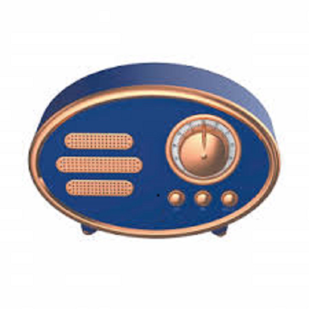 Radio bluetooth fm usb sd card vintage azul 1488 escorrega o pre o