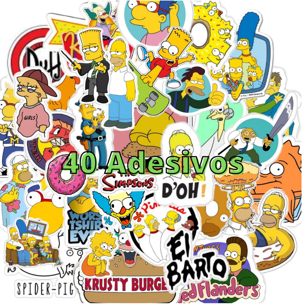 Adesivos Os Simpsons Shopee Brasil