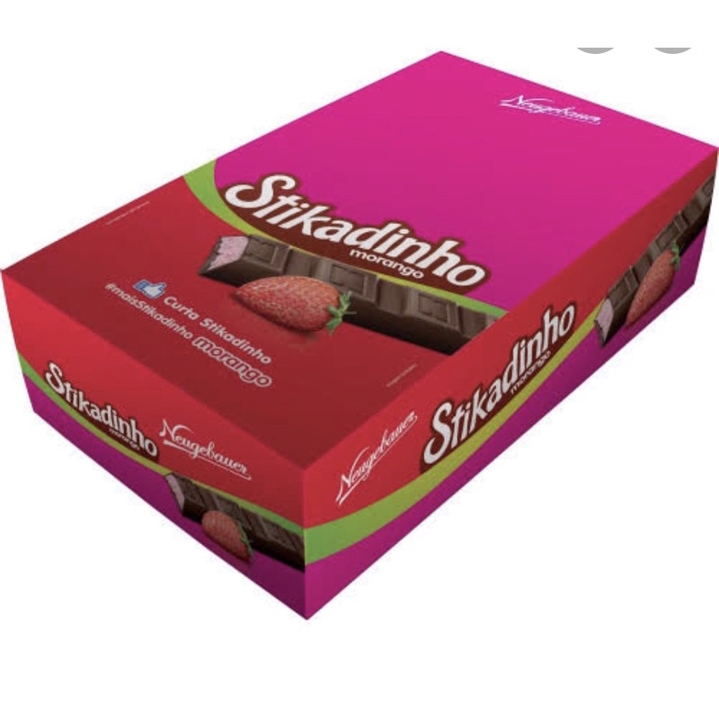 Chocolate Stikadinho Morango Neugebauer Shopee Brasil