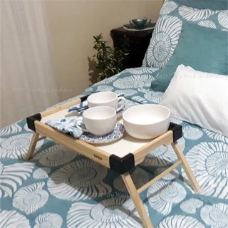 Mesa Bandeja Café Da Manhã Na Cama Tramontina Small com Pés Dobráveis em Madeira
