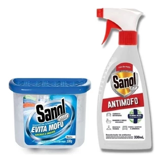Kit A7 Anti Mofo Sanol Gatilho 330ml + Evita Mofo Neutro 100g