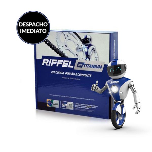 Kit Relação YBR 125i Factor 2017 A 2023 Riffel 91357