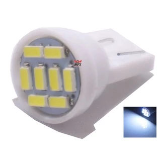 Kit 10 Lampada T10 8 Led W5w 3014 Branco 12v