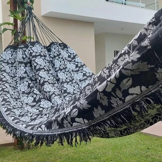 Rede De Dormir Descanso Casal Indiana gigante para varanda, quarto, sala e jardim