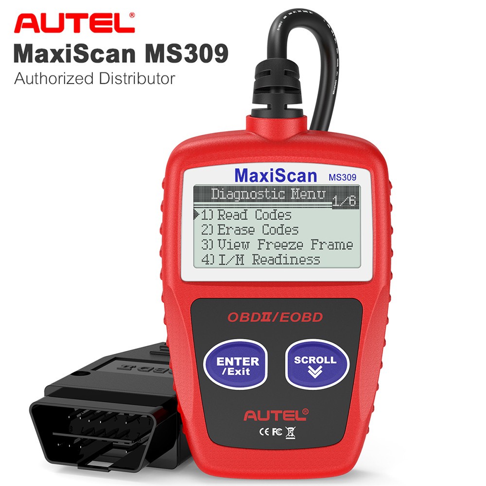 Leitor De Código De Carro Eobd Maxiscan Ms309 Can Bus Obd2 Obd Ii ...