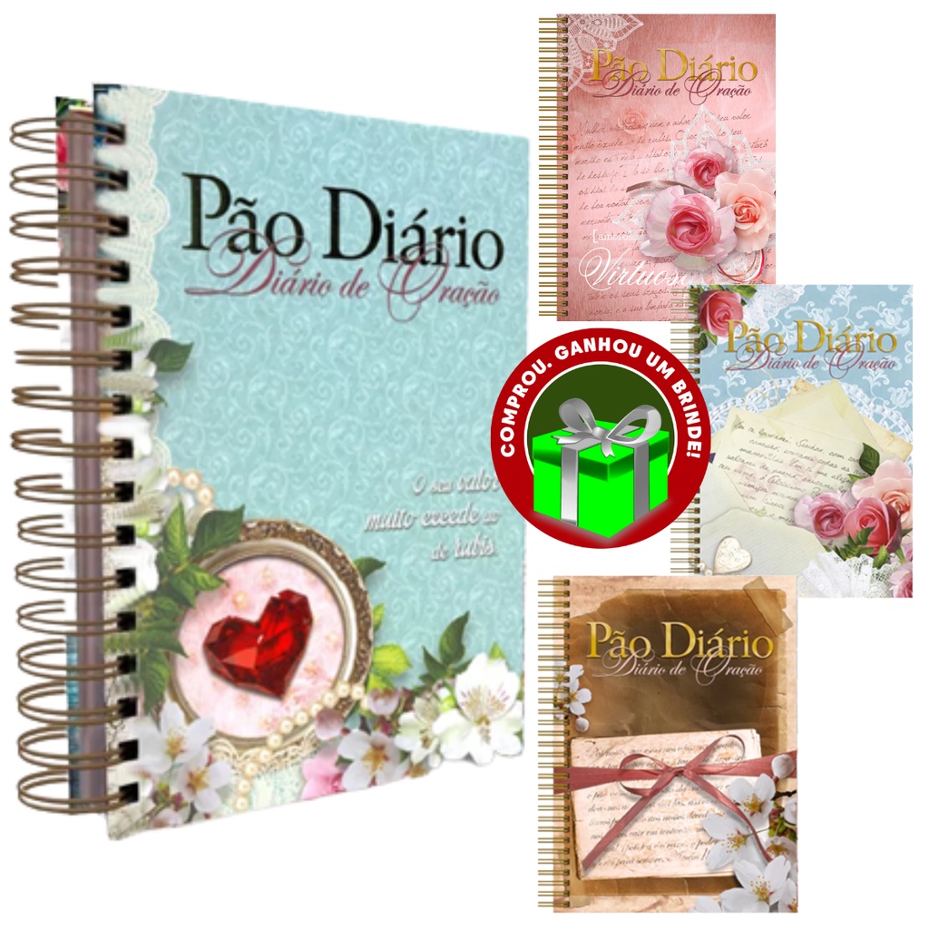 Livro Devocional Diário de Oração Pão Diário Lançamento Cristão ...
