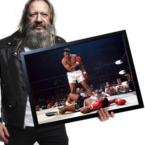 Quadro Com Moldura Muhammad Ali 14 Tamanho A2 60x42cm | Shopee Brasil