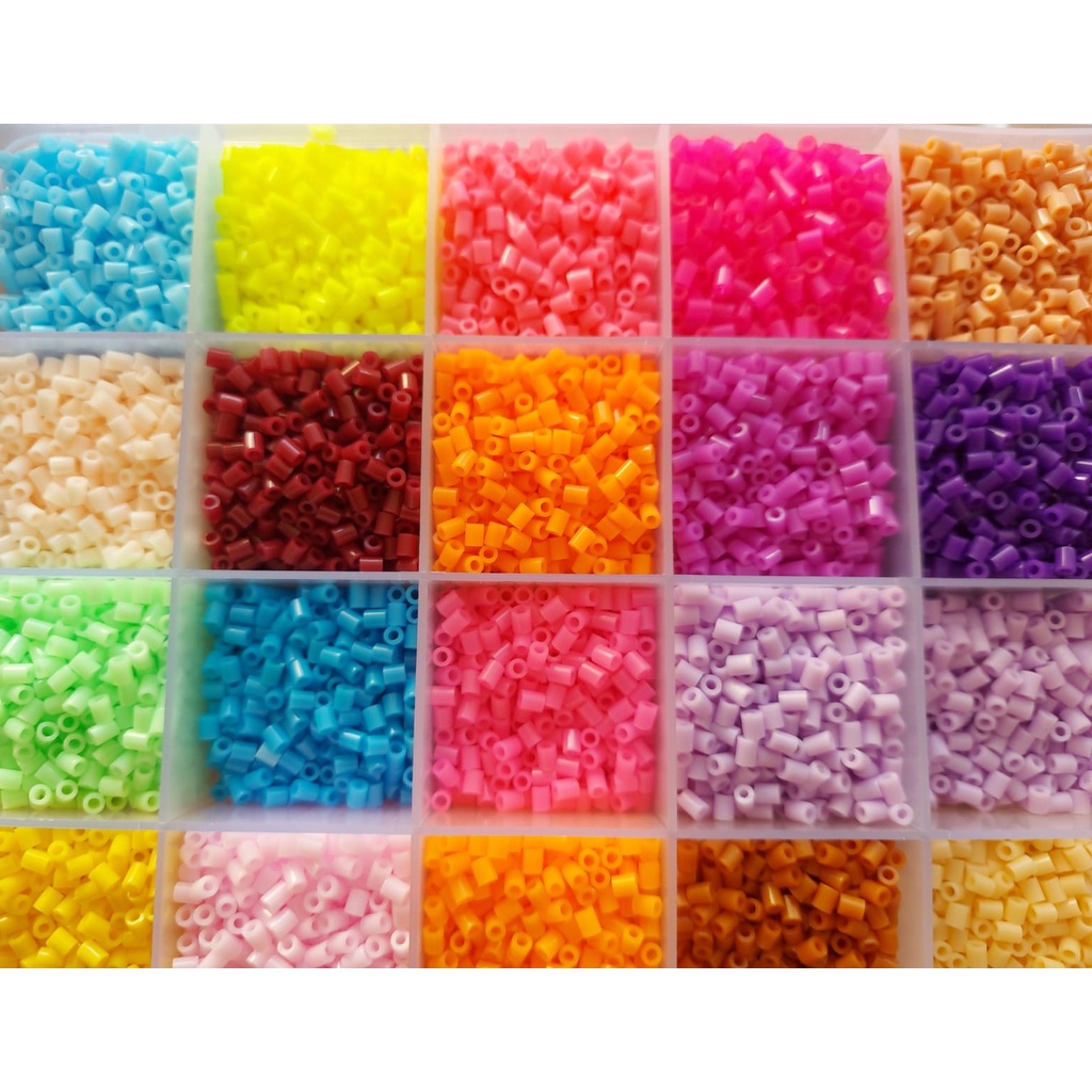 500pçs Hama Perler Beads 2,6mm - Várias cores - Infantil Artesanato  Trabalhos manuais
