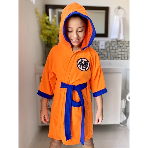 Roupão de Banho inspiração Dragon Ball Goku | Shopee Brasil