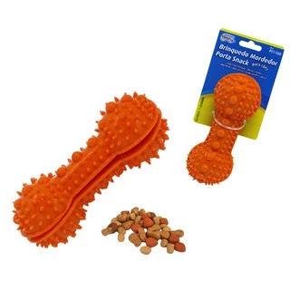 Brinquedo Para Pet Cachorro Interativo Massageador Petiscos Tipo Kong