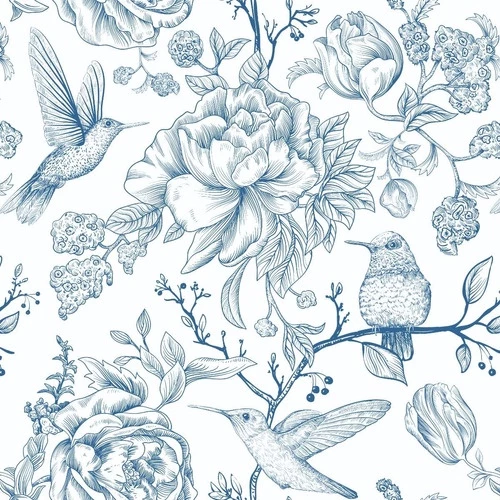 Papel de parede beija-flor tropical