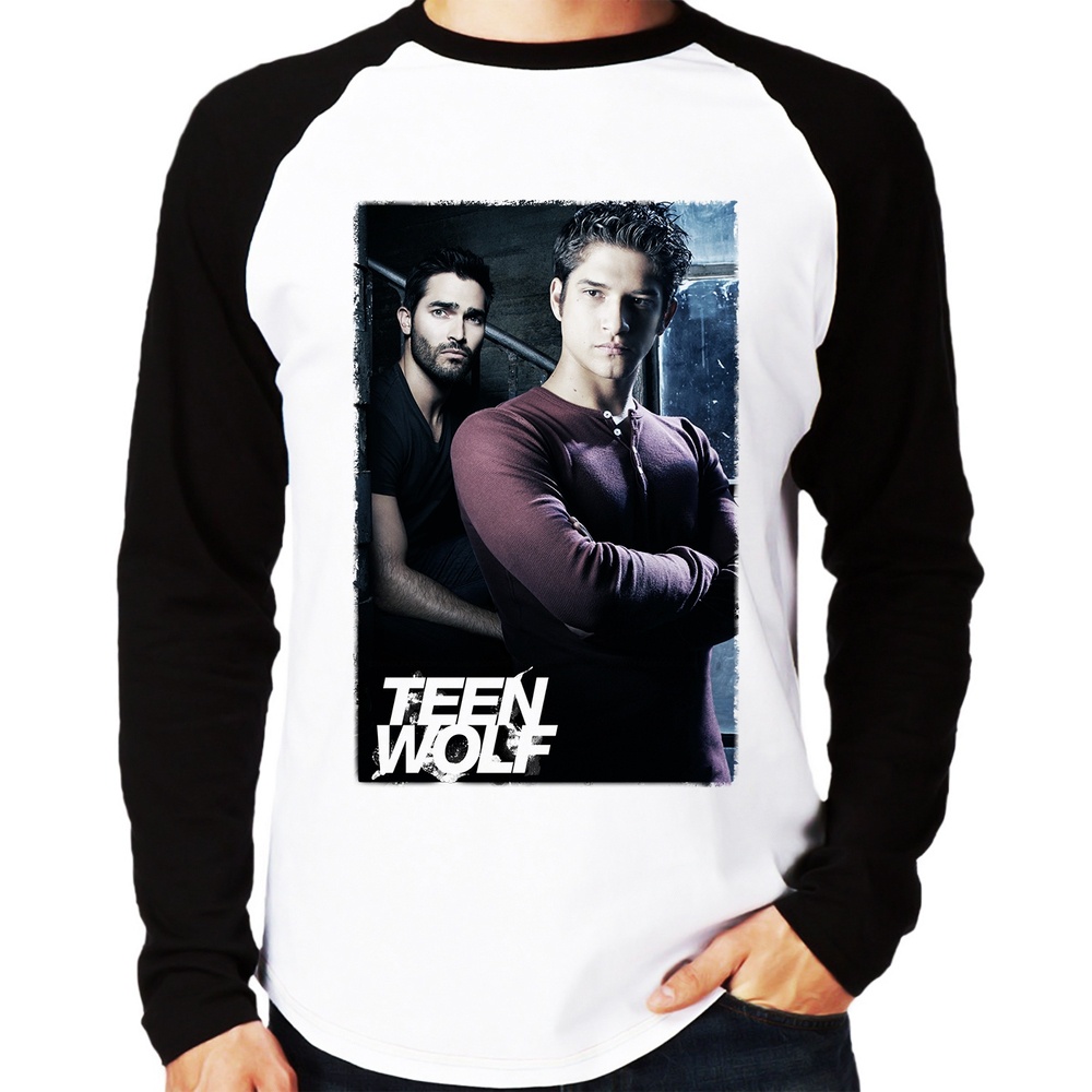 Camiseta de Presente Teen Wolf Beacon Hills Lacrosse Série Netflix Blusa  Casaco