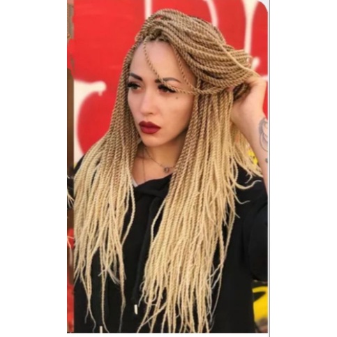 Twist fino para colocar no método crochê braids ou na trança rasteira corrida nagô