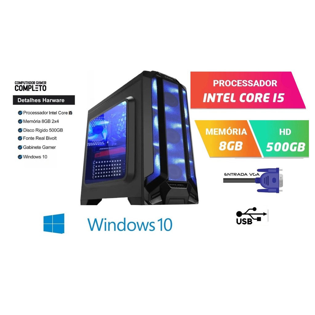 Pc Gamer Completo Intel Core I…
