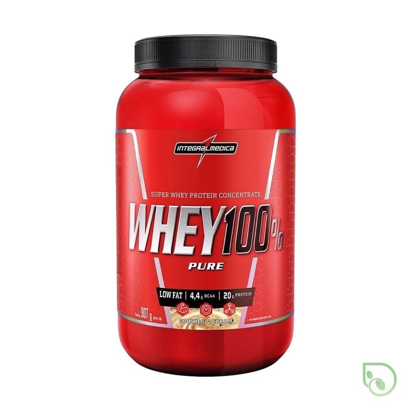 whey pote 100% pure da Integral médica.