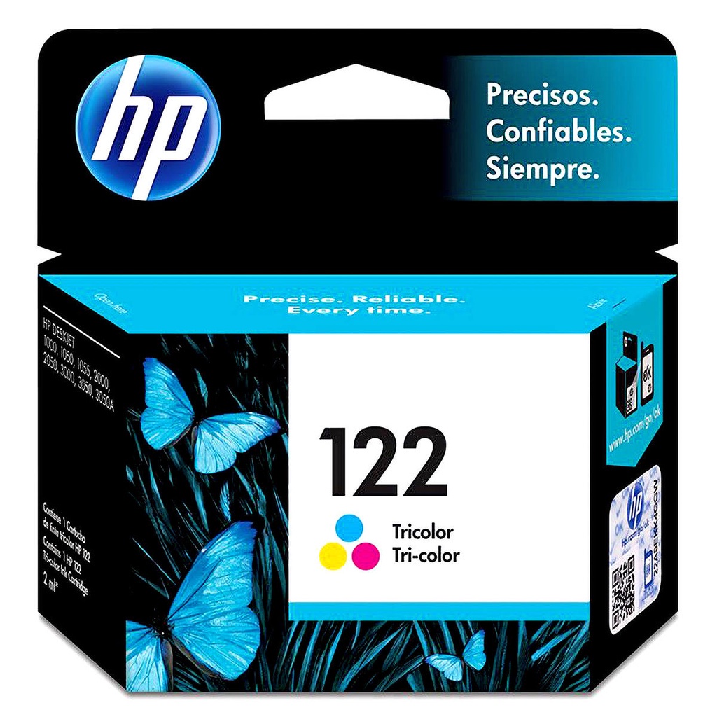 Cartucho de Tinta HP 122 Colorido CH562HB para HP Deskjet Original 2ml ...