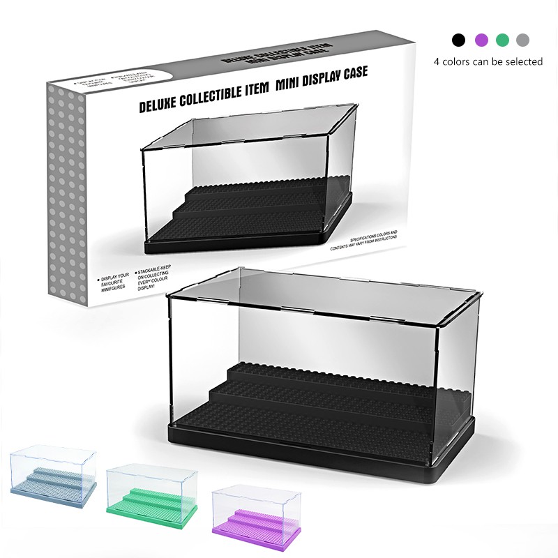 Minifigures Display Case Box Acrylic Building Blocks Collectible Items Boxs