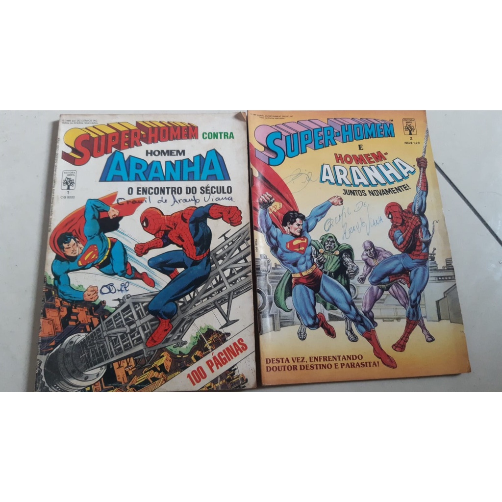 Super-Homem Contra Homem-Aranha (completa 2 exemplares)1986-1989