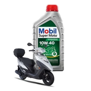 Kit troca de Óleo Haojue Lindy 125 2017-2021 Mobil 10w40 Mx