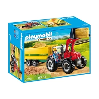 Playmobil - Trator Com Reboque