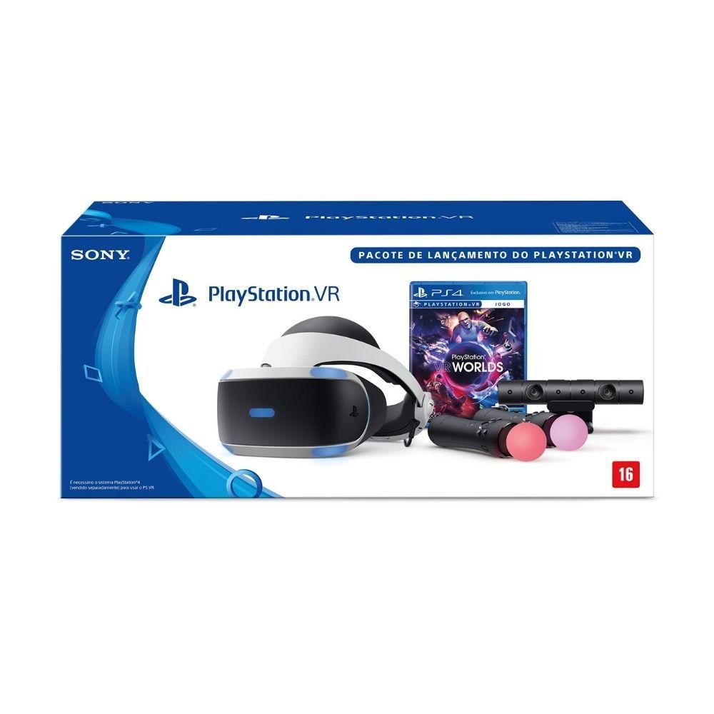 Playstation Vr Bundle Cuh-zvr1 Com Caixa Usado A Pronta Entrega