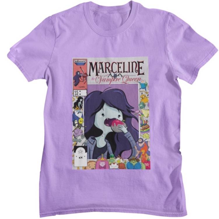 Camiseta Marceline Hora De Aventura Unissex Em Algod o