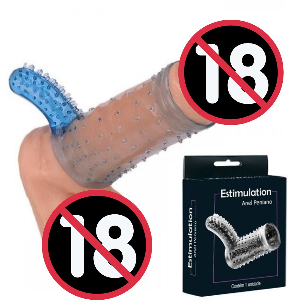 Anel Peniano Meia Capa com Estimulador Estimulation Sex Shop | Shopee Brasil