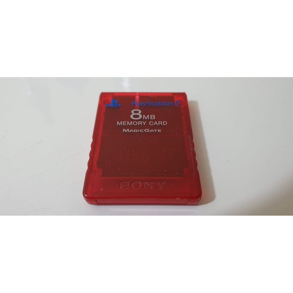 Memory Card Original Sony Playstation 2 PS2 Red/Vermelho ITEM DE COLECIONADOR