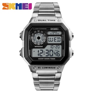 SKMEI Top Marca Relógio Masculino Digital Moda Casual Eletrônico Impermeável Esporte Militar Relógios Masculinos Cronógrafo