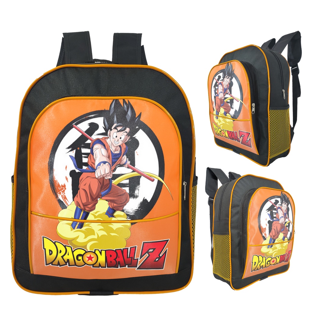 Mochila de Rodinhas Infantil Menino Dragon Ball Super Goku - Preto