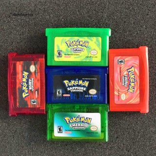 Cartuchos Pokémon GBA - Firered, Leafgreen, Emerald, Ruby e Safira