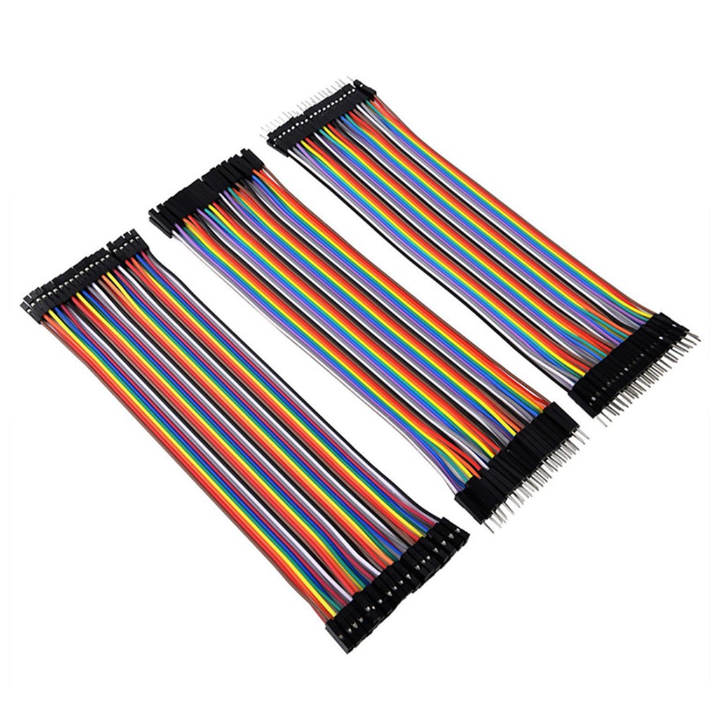 Jumpers 20cm - 2.54mm - Kit MM / MF/ FF - 120 Unidades