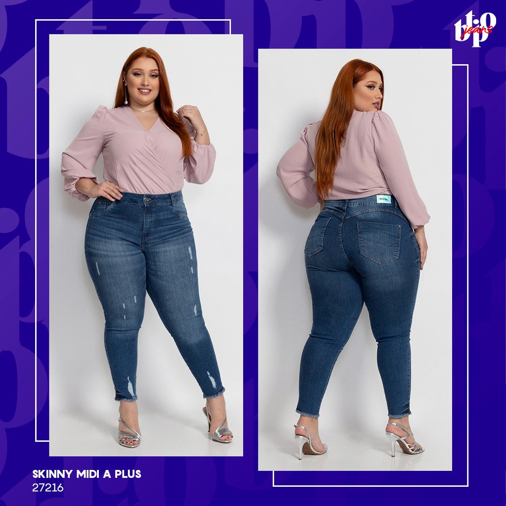 Calça jeans plus size hot sale biotipo