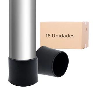 16 Pc Ponteira Protetora Pe De Cadeira 1" Pol 25mm 2,5cm Pvc