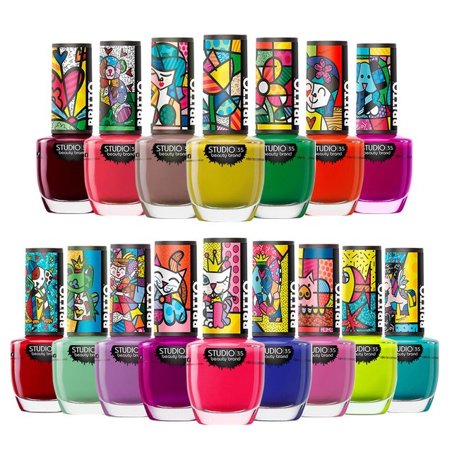 Esmalte #XequeMate Studio 35 Coleção Romero Britto - 9ml