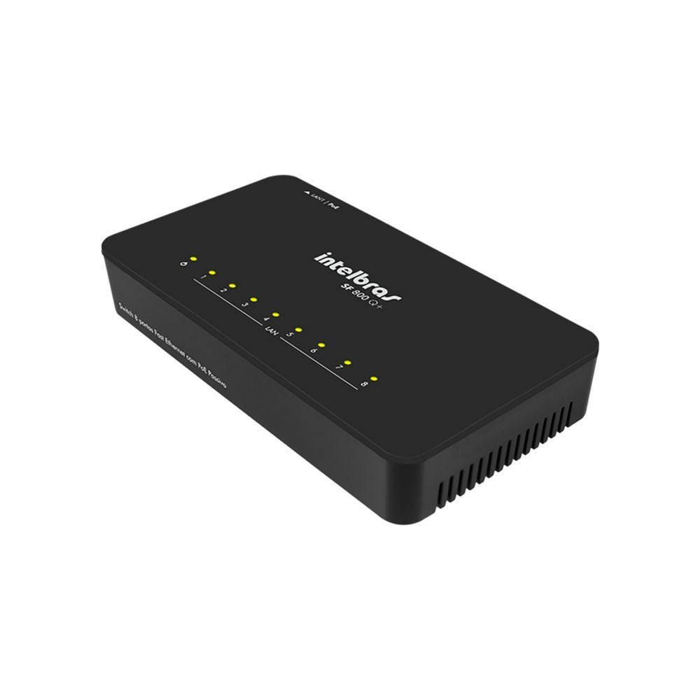 Switch Sf800 Q+ Intelbras 8 Portas Poe Fast 10/100mbps Sf 800 Q+ ...