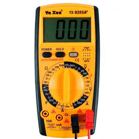 Multimetro digital yaxun yx-9205a+ melhor desempenho | Shopee Brasil