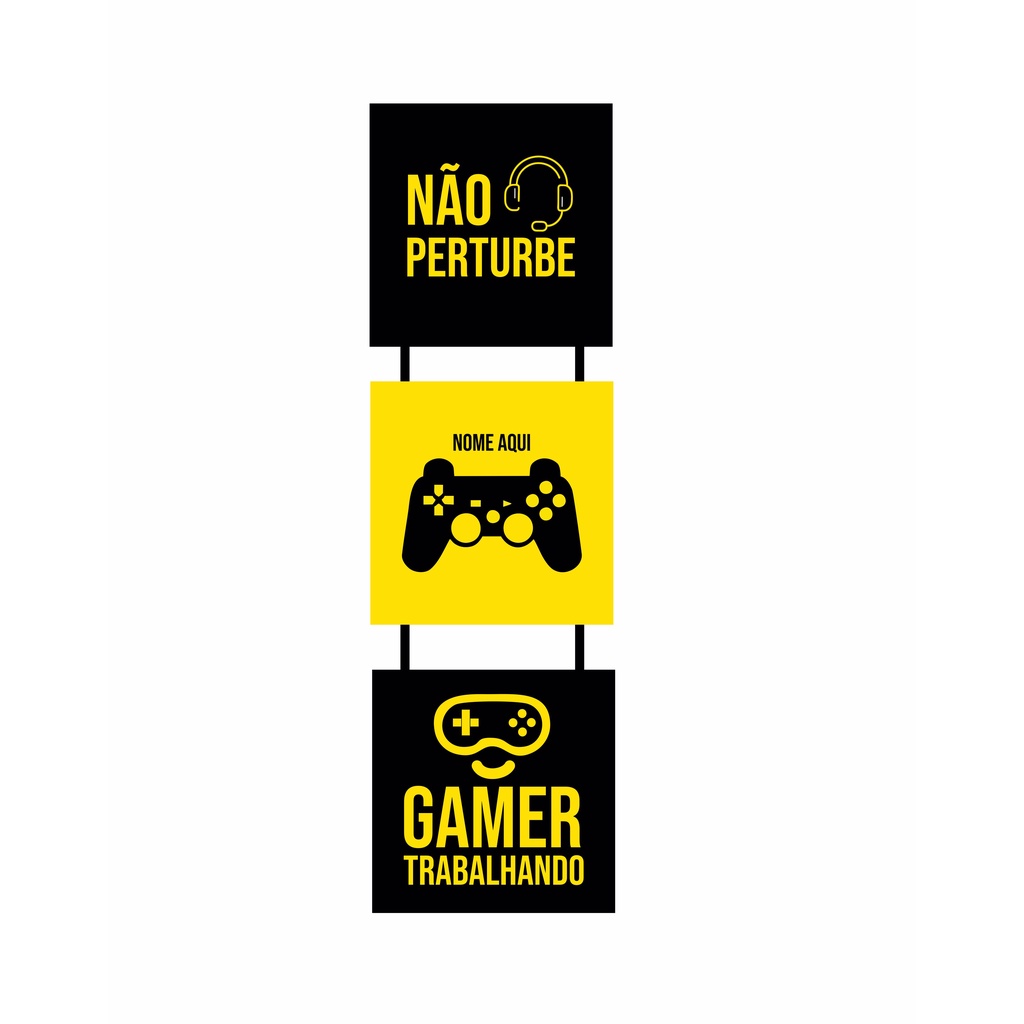 Quadro Placa Gamer Personalizado com NOME do GAMER