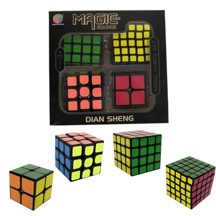 Kit Cubo Magico 2x2 + Cubo Mágico Piramide 3x3 Original Cube