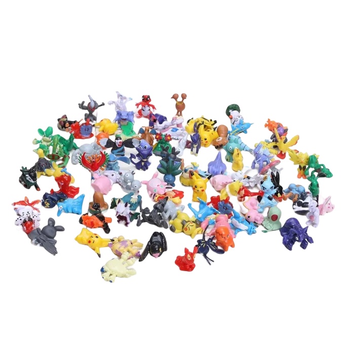 Kit 24 Miniaturas Pokémon Brinquedo Sortidos 3,5cm No Brasil