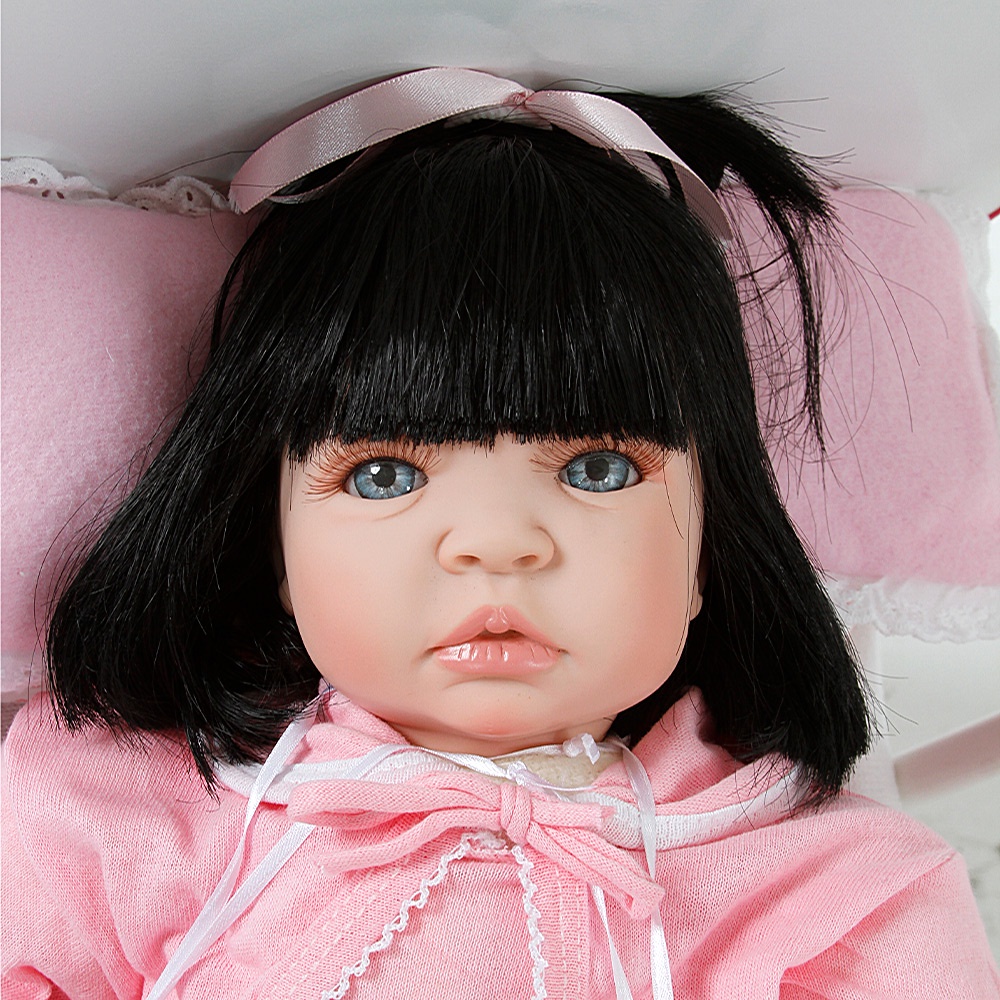 Boneca Bebe Reborn Silicone Menina Realista com Acessórios - USA