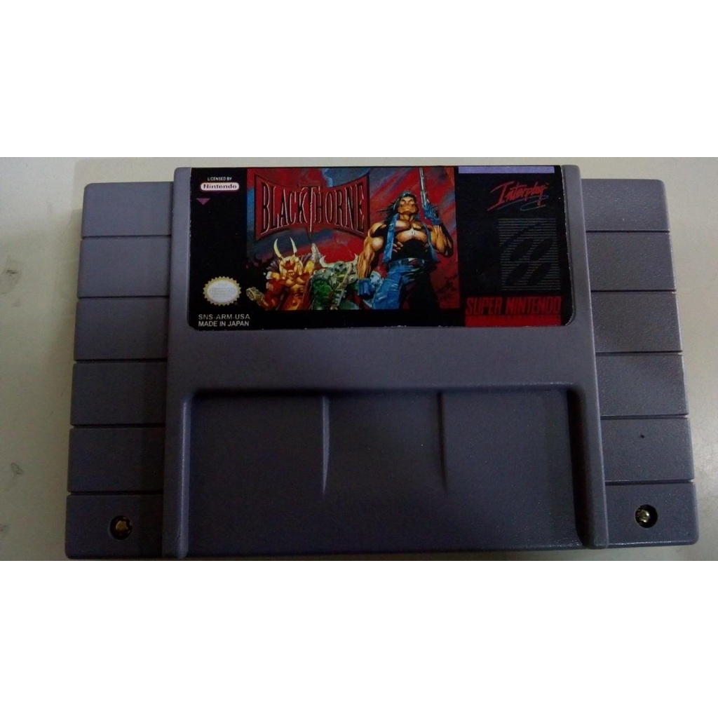 Fita Black Thorne Jogo Repro Original Snes cartucho Super Nintendo
