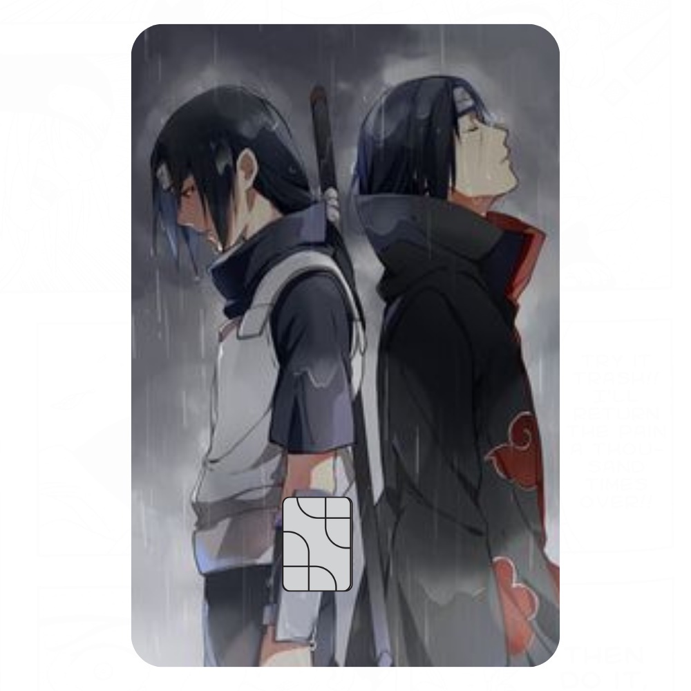 Cartão de Personagens de Naruto Anime, Sasuke Uchiha, Sasuke