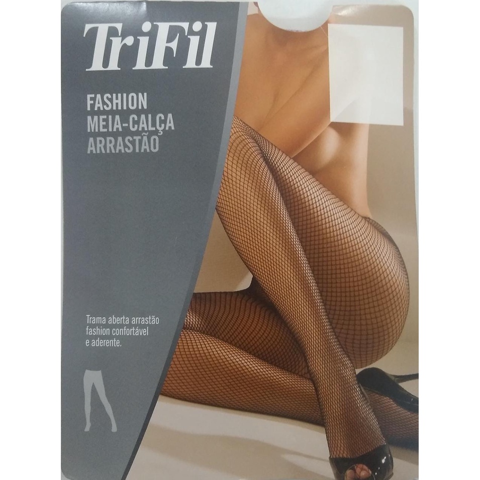 Meia Calça Feminina Arrastão Neon TriFil