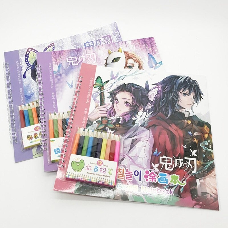 Livro de Colorir Demon Slayer - Kimetsu no Yaiba | Shopee Brasil